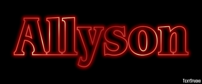 Allyson Text Effect