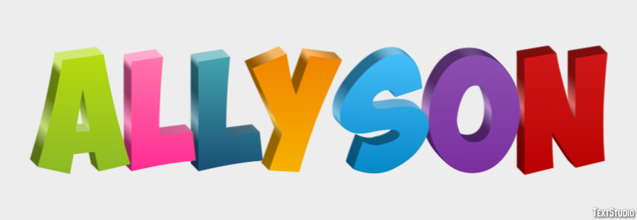 Allyson Text effect