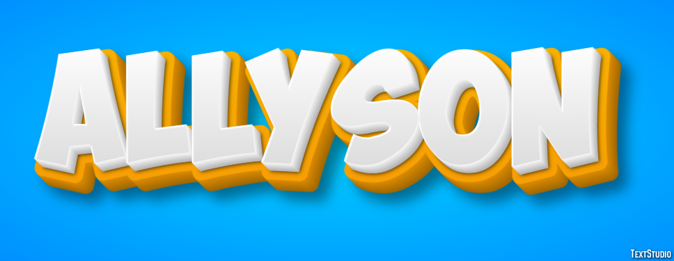 Allyson Text Effect