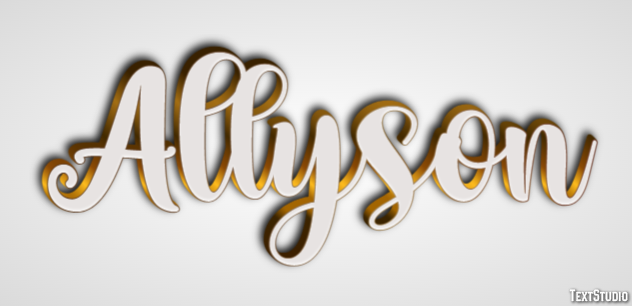 Allyson Effetto testo