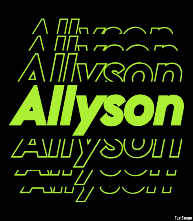 Allyson Text Effect