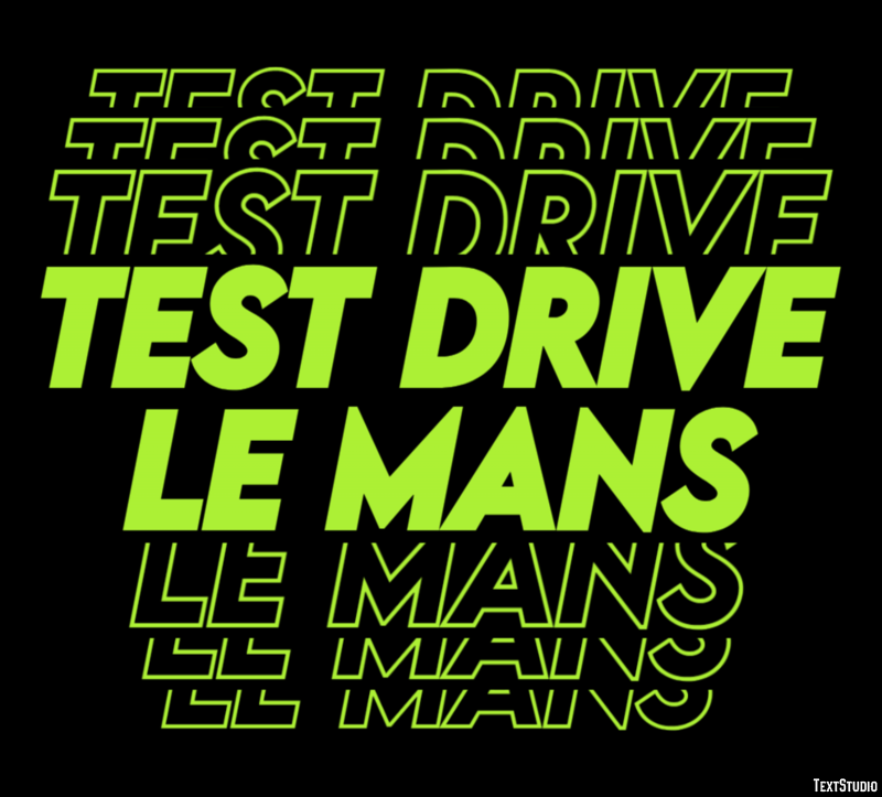 Test Drive Le Mans Effetto testo