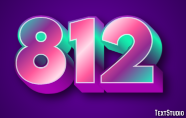 812 Text Effect