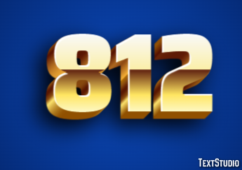 812 Text Effect