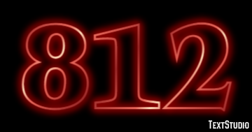 812 Text Effect