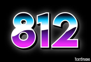 812 Text Effect