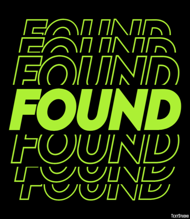 Found Text effect