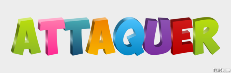 Attaquer Effet de Texte