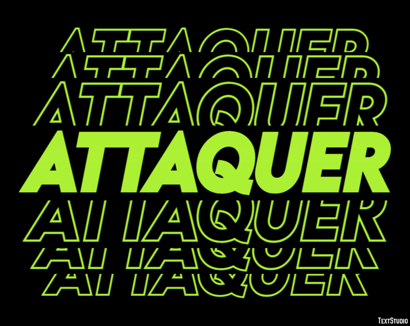 Attaquer Effet de Texte