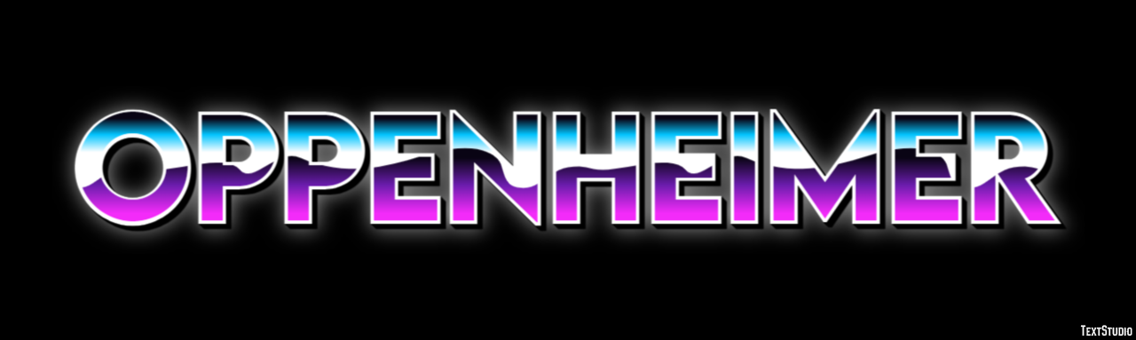 Oppenheimer Efeito de texto