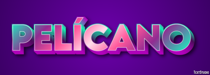 Pelícano Efecto de Texto