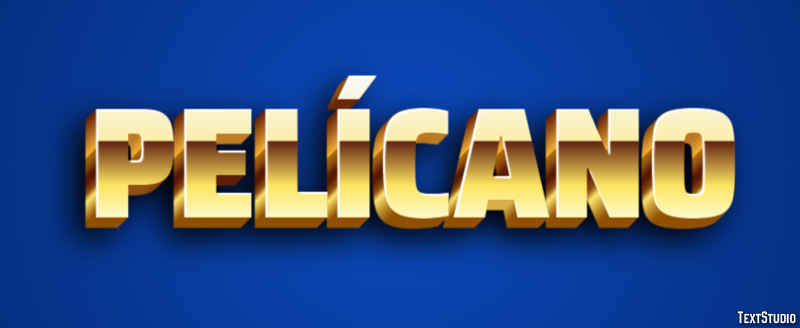 Pelícano Efecto de texto