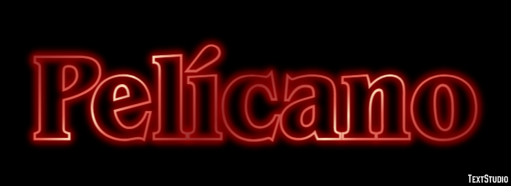 Pelícano Efecto de texto