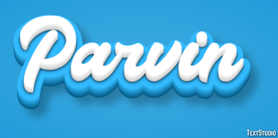 Parvin Text effect