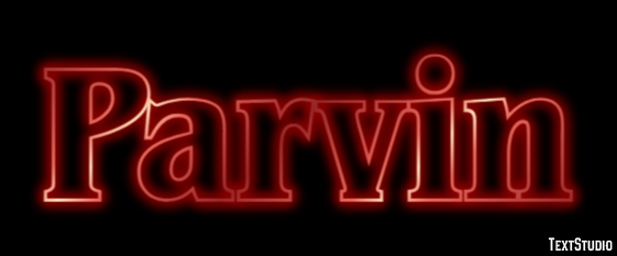 Parvin Text effect