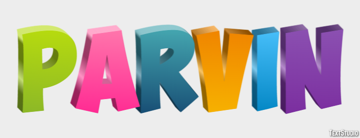 Parvin Text effect