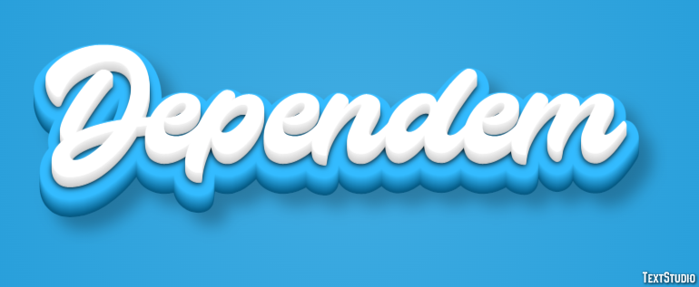 Dependem Text effect