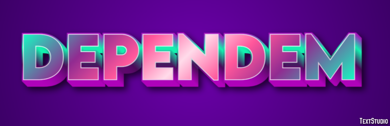 Dependem Text effect