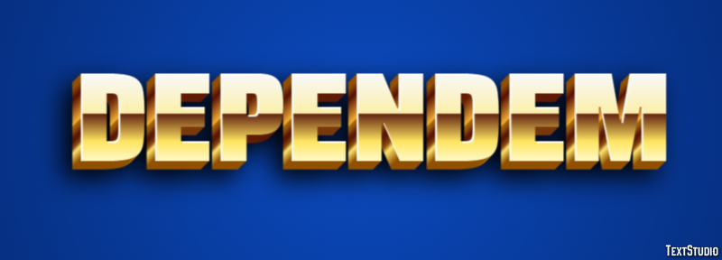 Dependem Text effect