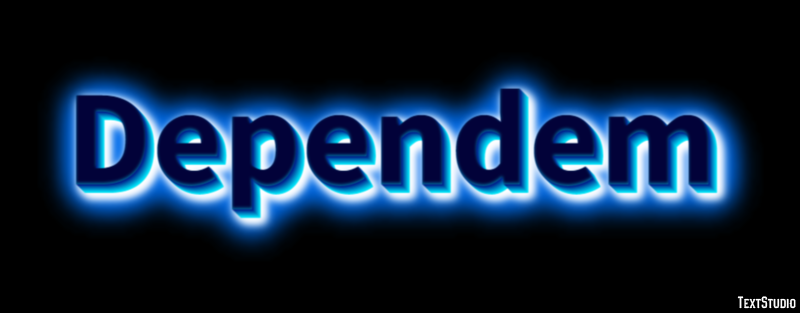 Dependem Text Effect