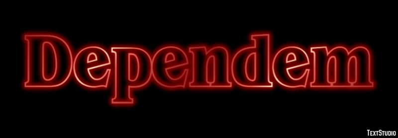 Dependem Text effect