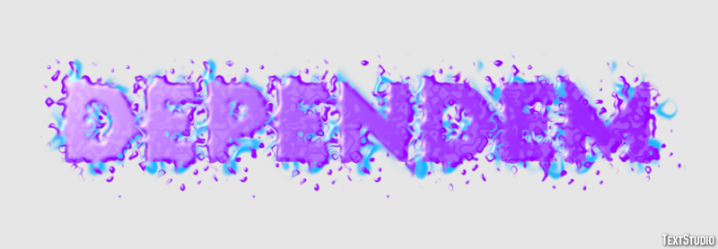 Dependem Text Effect