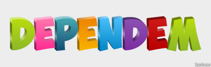 Dependem Text effect