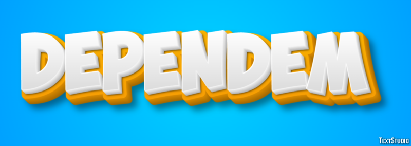 Dependem Text effect
