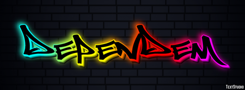 Dependem Text effect