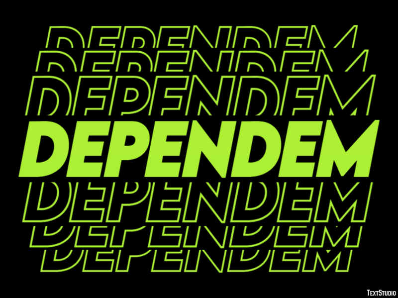 Dependem Text Effect