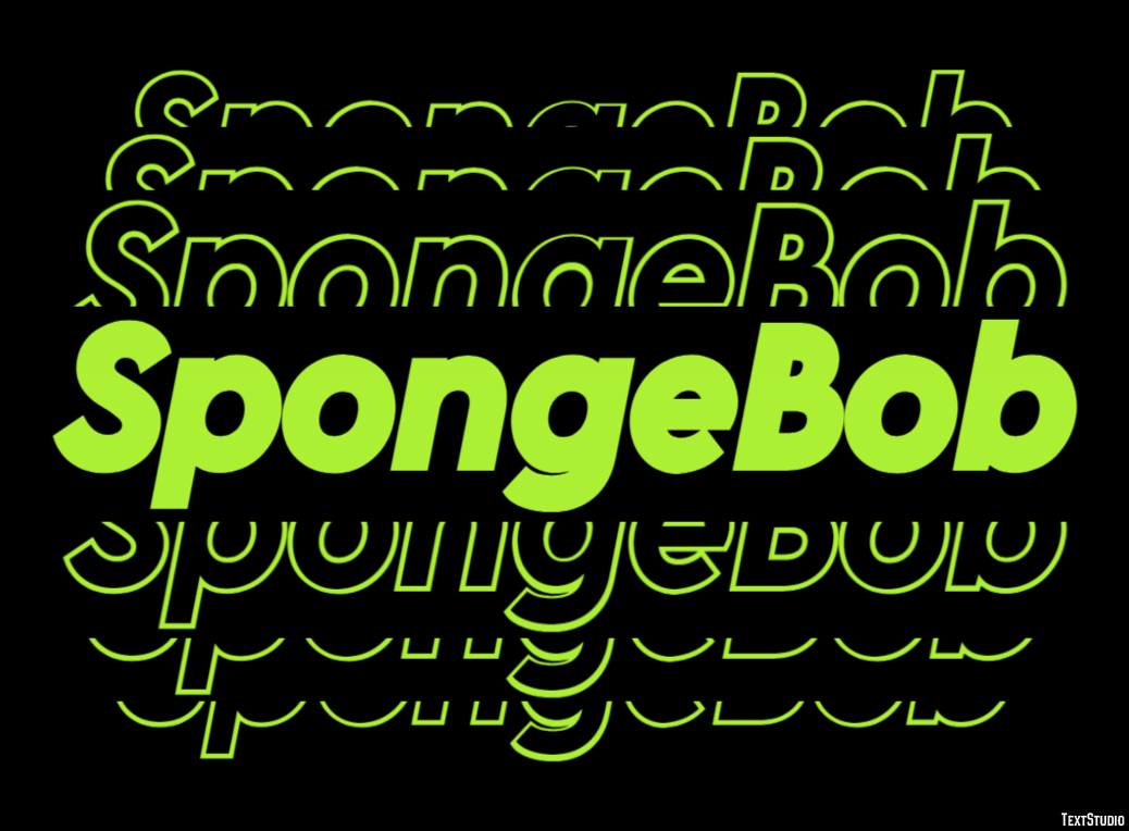 SpongeBob Effetto testo