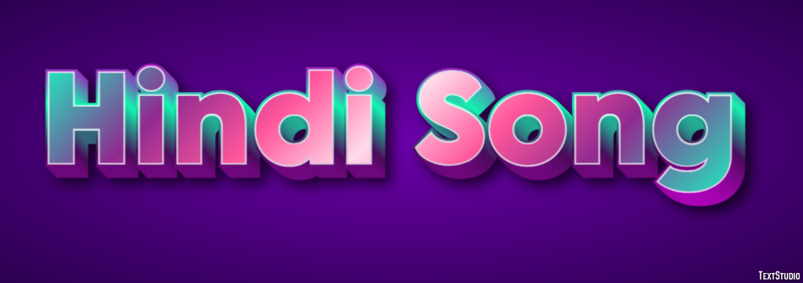 Hindi Song Effet de Texte