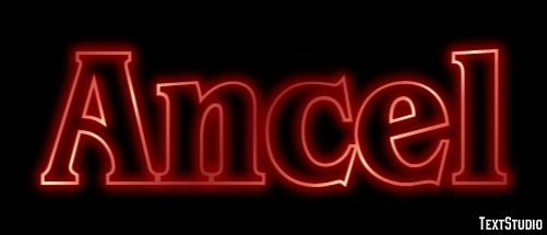 Ancel Text effect