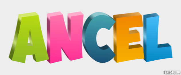 Ancel Text effect