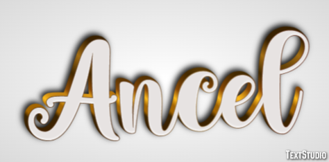Ancel Text effect