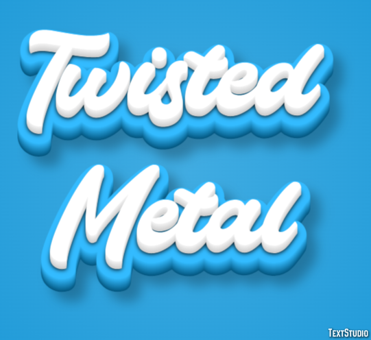 Twisted Metal Effetto testo