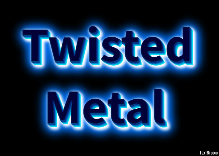 Twisted Metal Efeito de texto
