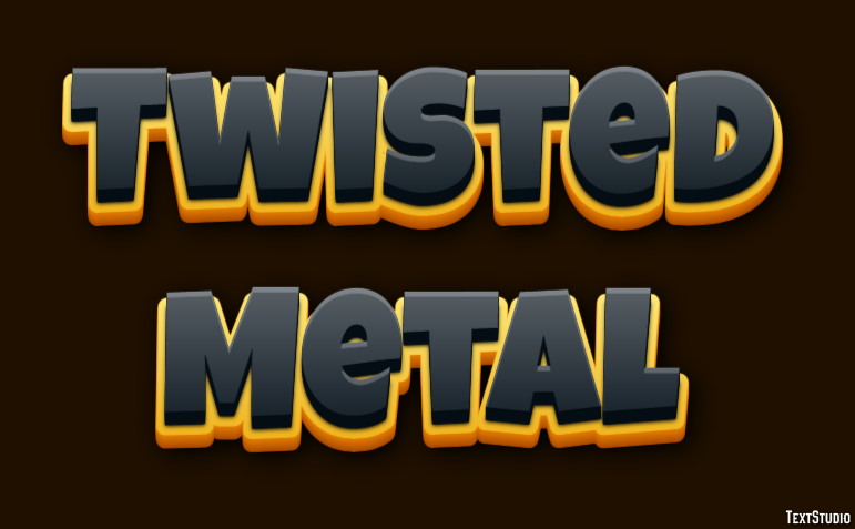 Twisted Metal Tekst Effect