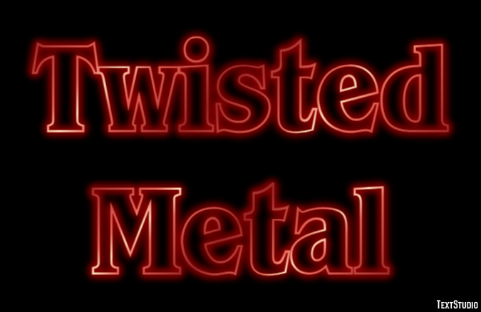 Twisted Metal Effetto testo