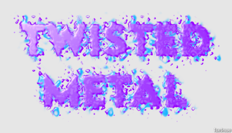 Twisted Metal Efeito de texto