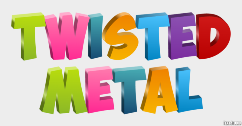Twisted Metal Эффект текста