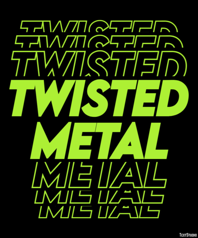 Twisted Metal Tekst Effect
