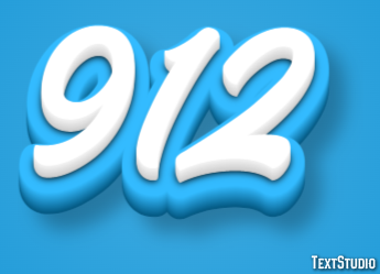 912 Эффект текста