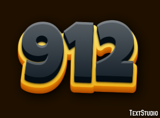 912 Эффект текста