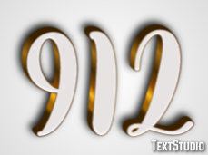 912 Эффект текста