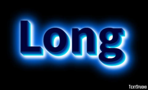 Long Efecto de Texto