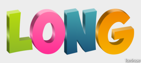Long Text Effect