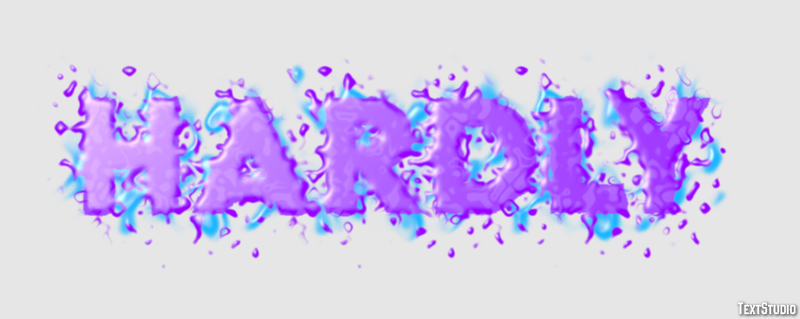 Hardly Efeito de texto