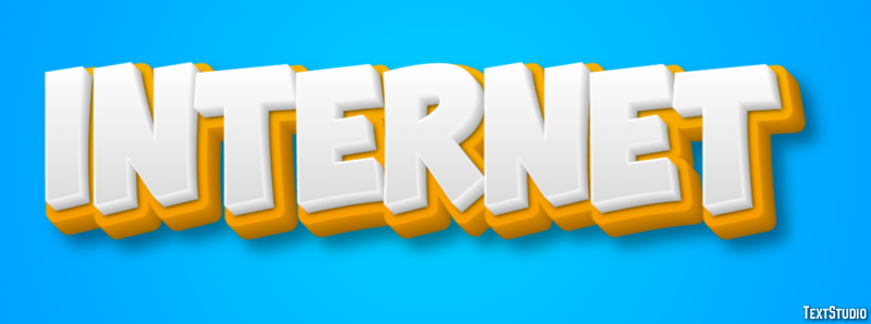 Internet Efecto de Texto