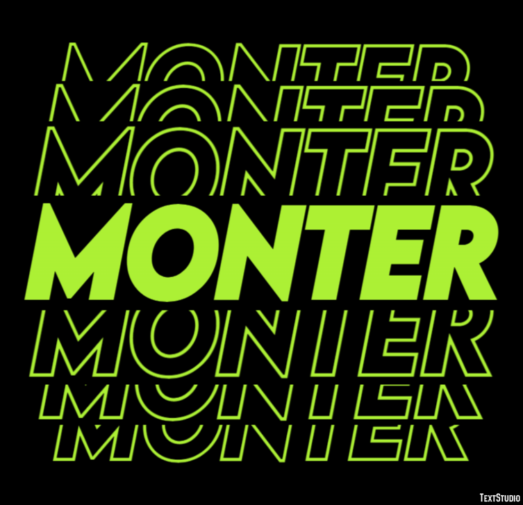 Monter Texteffekt
